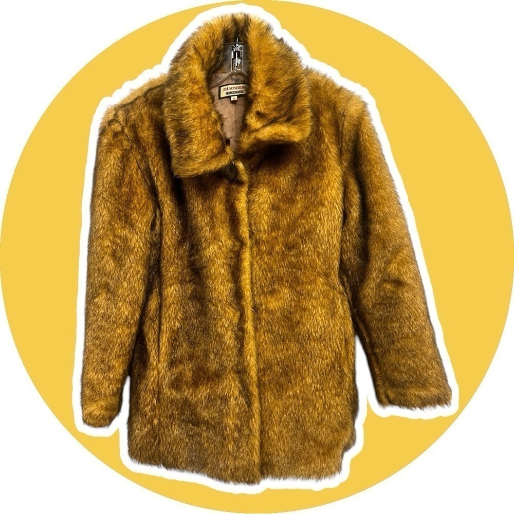 Zhaosheng Faux Fur Coat Medium Waist Length